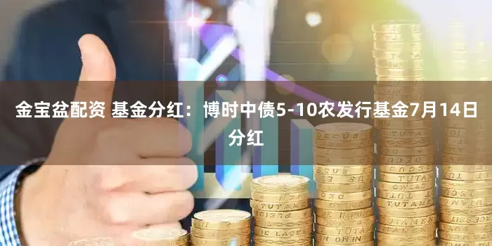 金宝盆配资 基金分红：博时中债5-10农发行基金7月14日分红